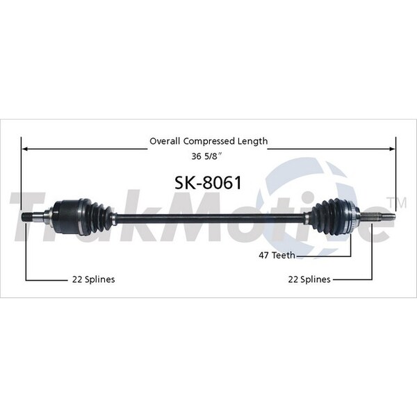 Surtrack Axle Cv Axle Shaft, Sk-8061 SK-8061 - main